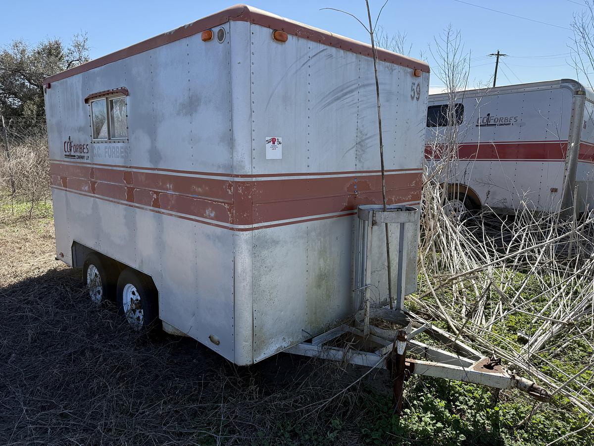 Used 12’ T/A BUMPER PULL DOGHOUSE TRAILER (DAMAGED)