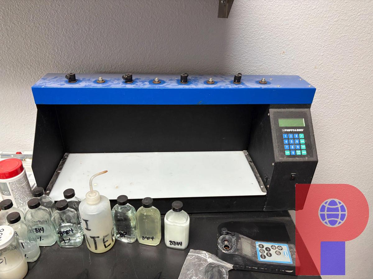 Used 6’ X 2.5’ X 3’ WORK TABLE W/ LAB EQUIPMENT