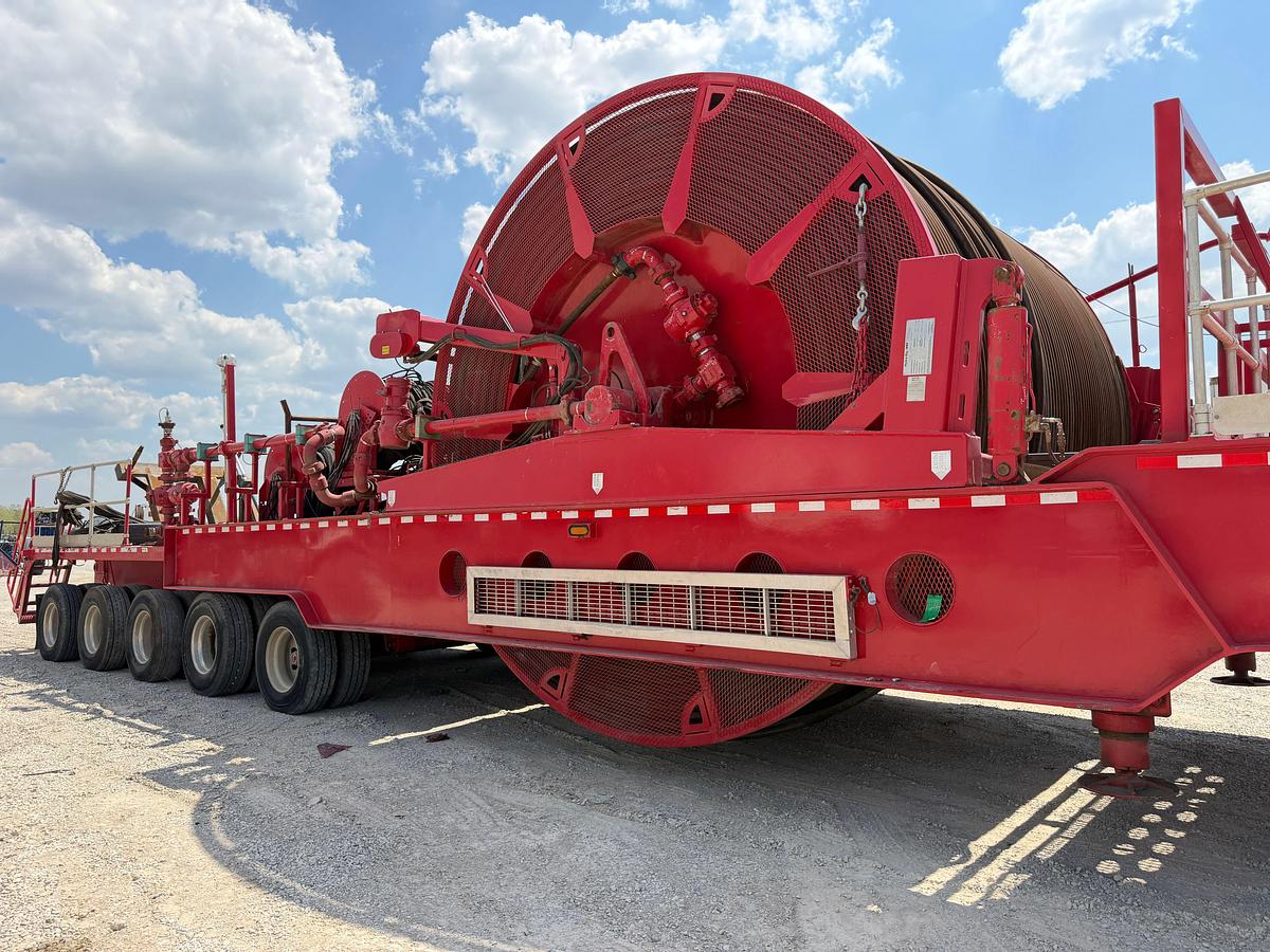Used 2019 Hydra Rig 2-3/8” 14ft6in wide Coil Tubing Reel Trailer
