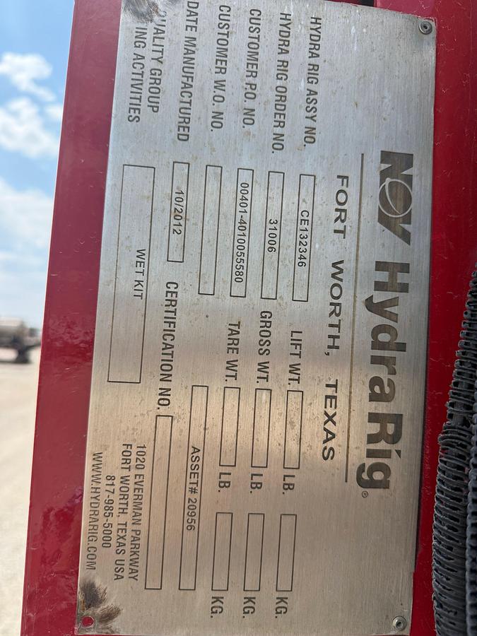 Used 2013 PETERBILT 367 TRI-DRIVE COILED TUBING SUPPORT WET KIT TRUCK