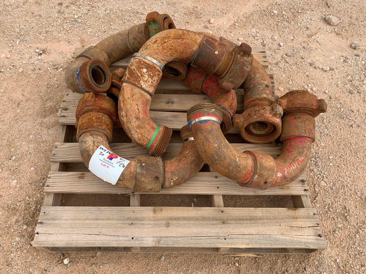 Used (12) 2 Pallets of 3” 1502 Style 50- FxF Swivel Chiksans