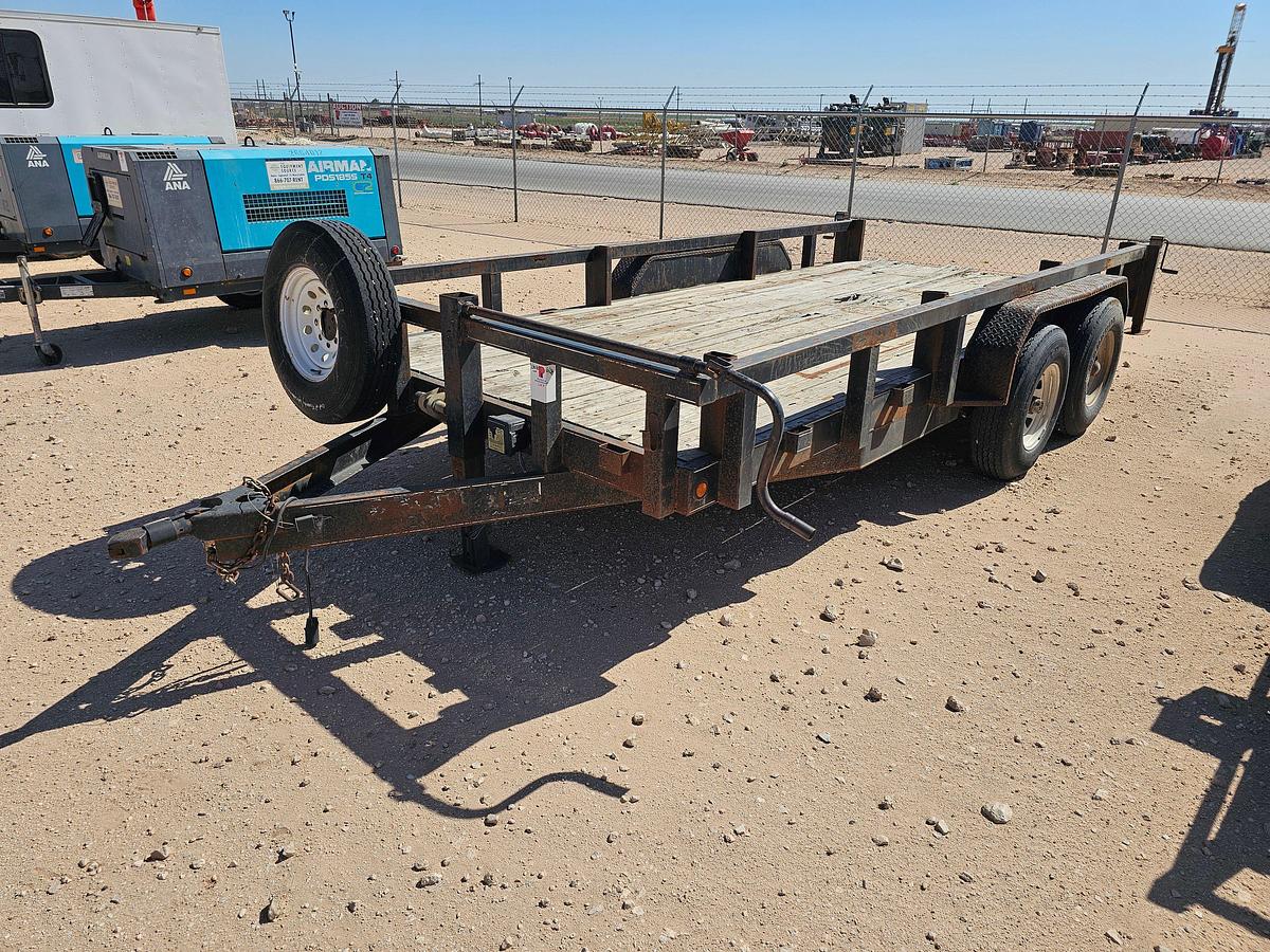 Used 2013 TRAILER SUPPLY CENTER 16’ X 7’ T/A BUMPER PULL UTILITY TRAILER