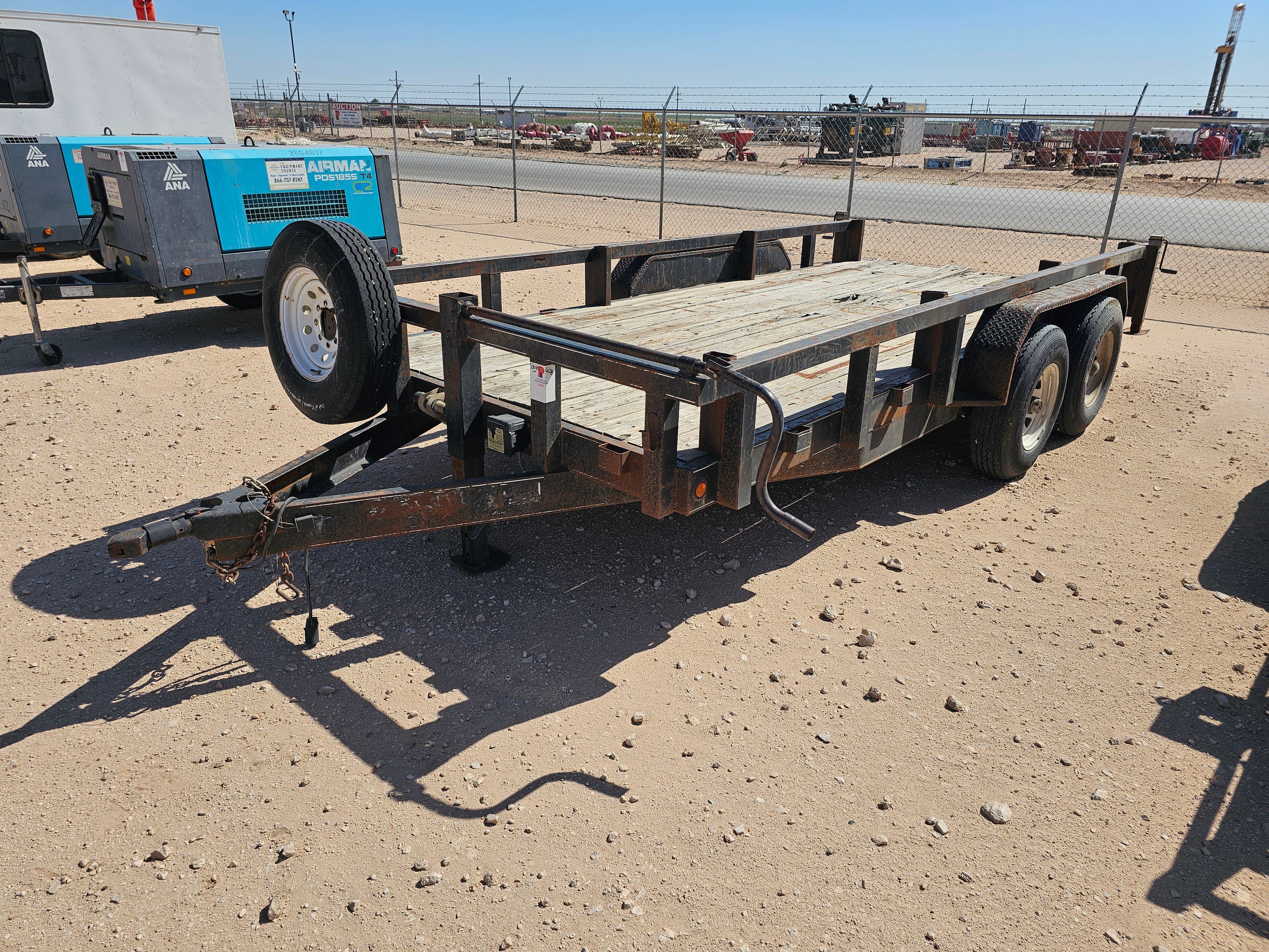 Used 2013 TRAILER SUPPLY CENTER 16’ X 7’ T/A BUMPER PULL UTILITY TRAILER