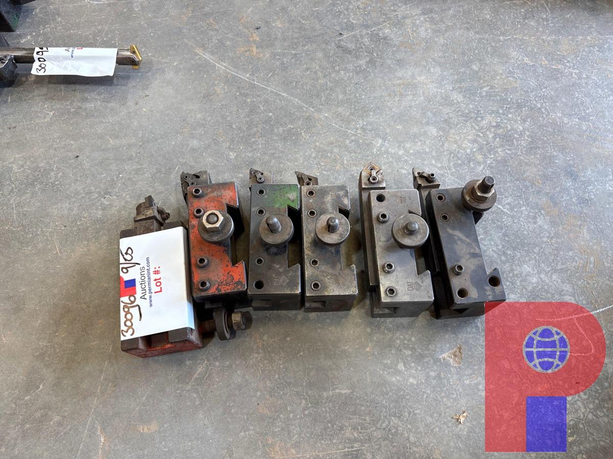 Used (6) ASSORTED TOOL HOLDERS FOR LATHE