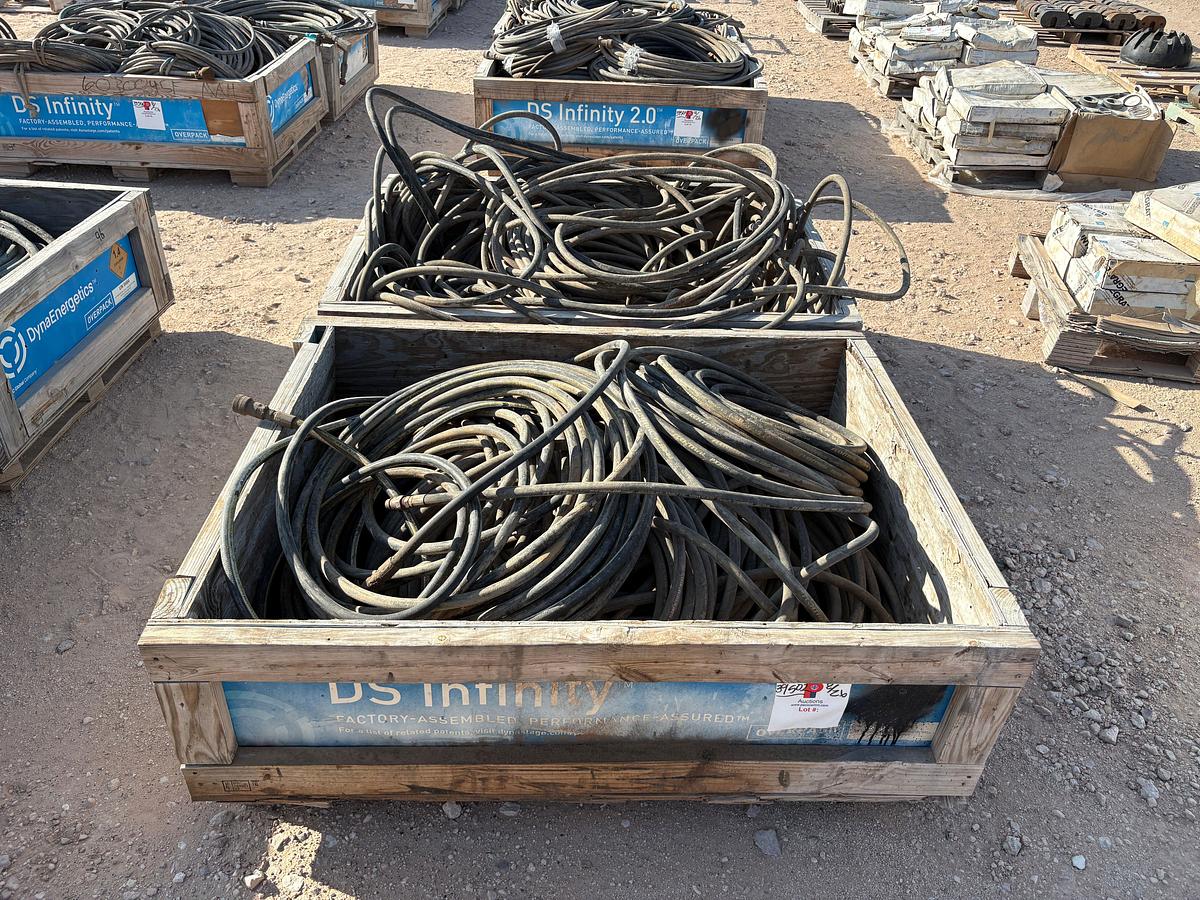 Used (2) Crates of 4,000psi WP Hydraulic Hoses