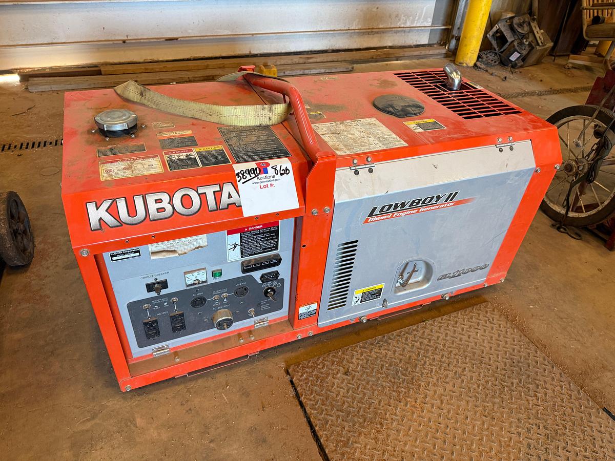 Used KUBOTA LOWBOY II 10-KW PORTABLE DIESEL GENERATOR