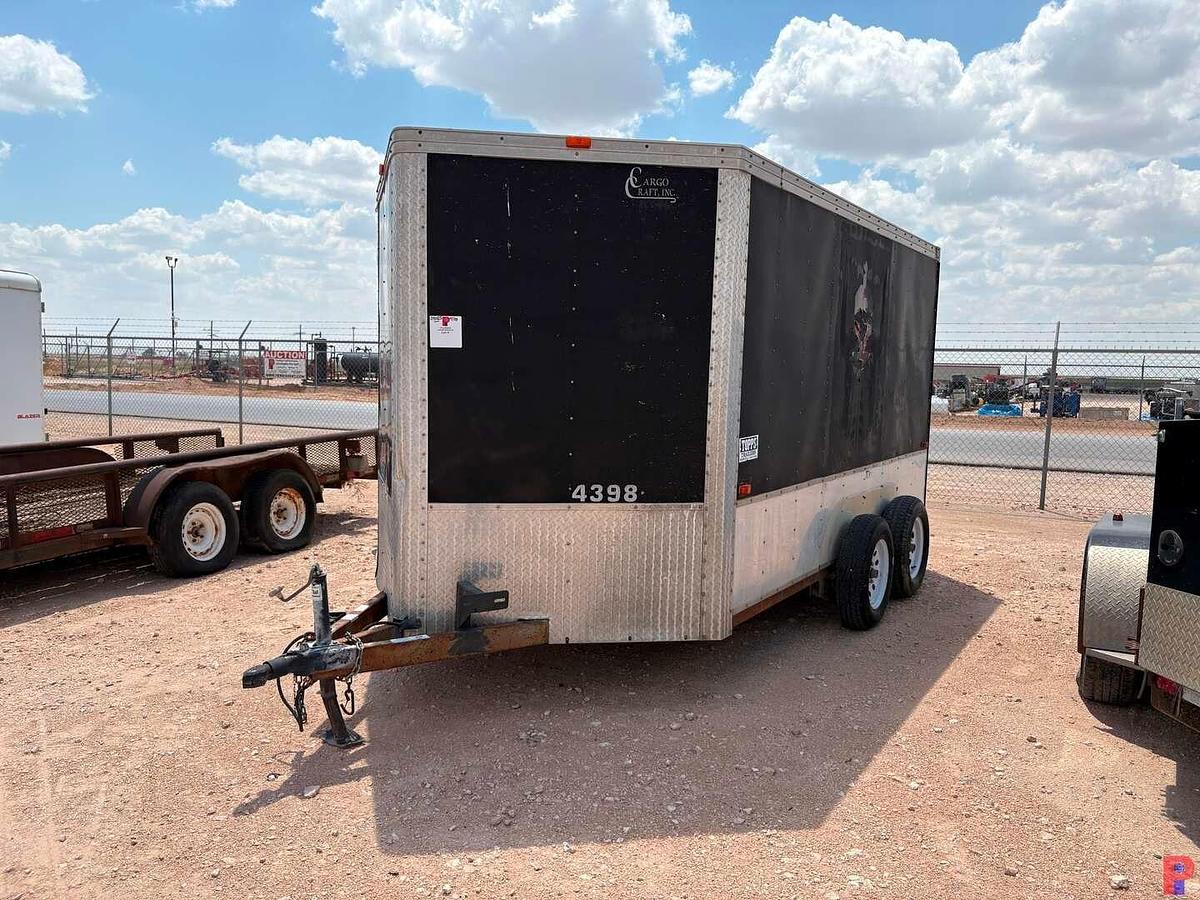 Used CARGO CRAFT 15’ X 7’ T/A BUMPER PULL ENCLOSED TRAILER