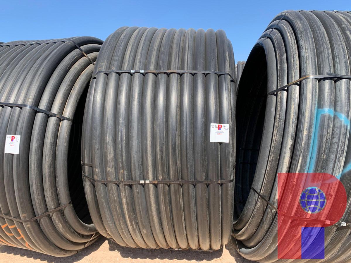 Used 1,000 FOOT ROLL OF 3” IPS DR9 POLLY PIPE