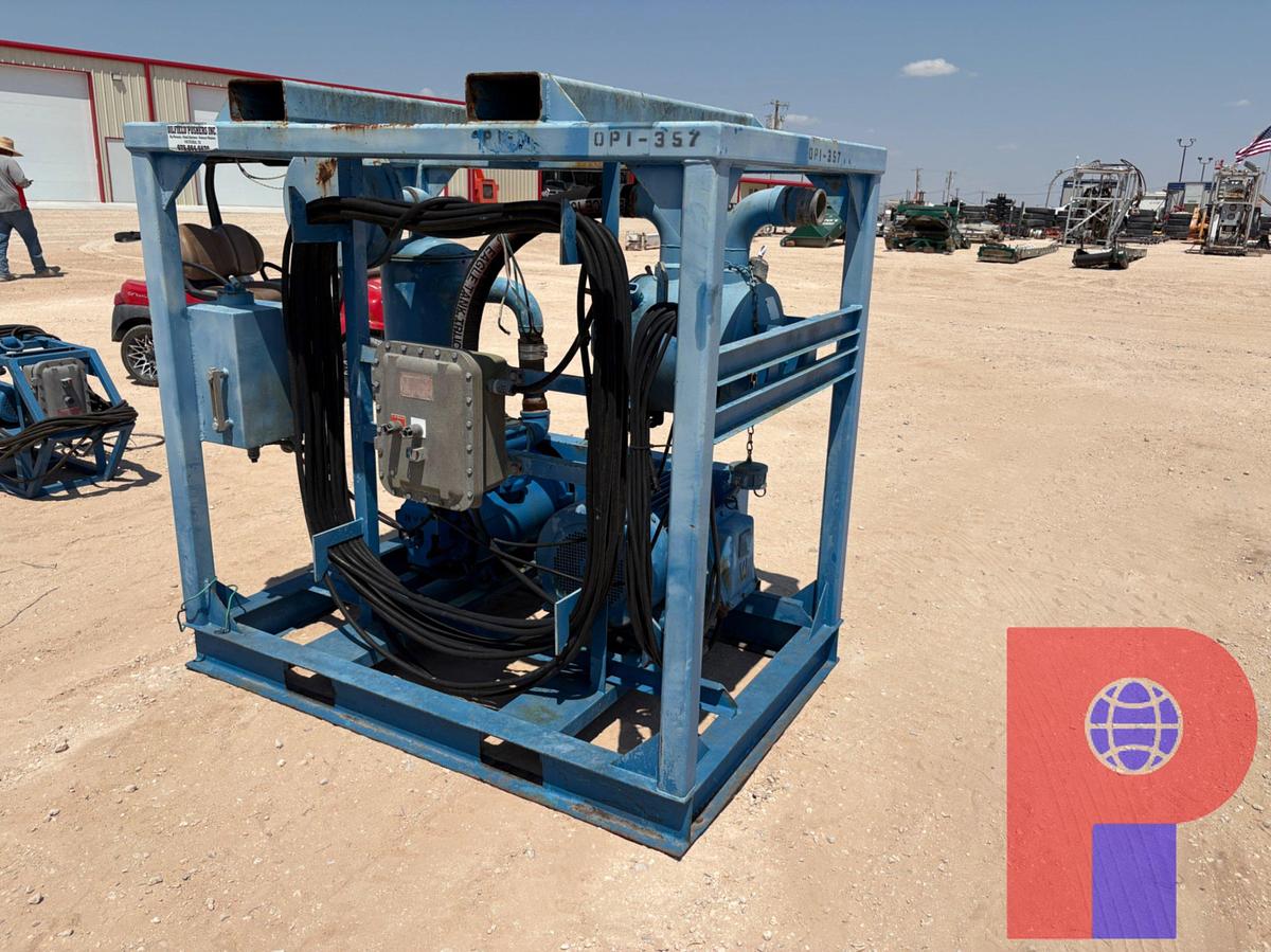 Used NATIONAL VACUUM EQUIPMENT 30HP PORTABLE VACUUM UNIT