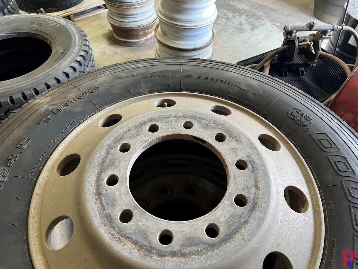 Used 5 - USED MISMATCHED 11R24.5 TIRES AND 10 LUG WHEELS