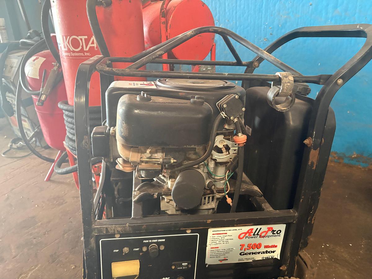 Used Allpro power equipment 7,500watts portable generator