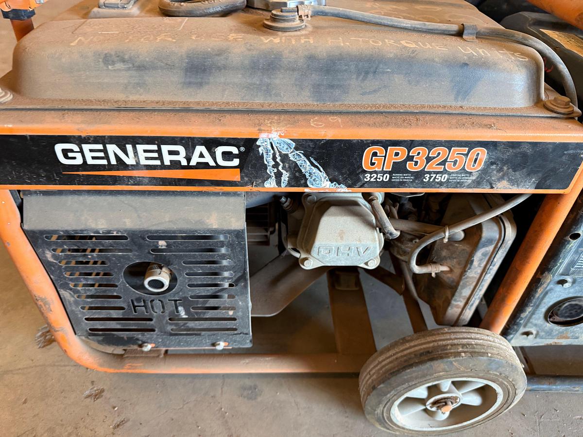 Used (5) SMALL 1500 WATT TO 4375 WATT PORTABLE GAS GENERATORS