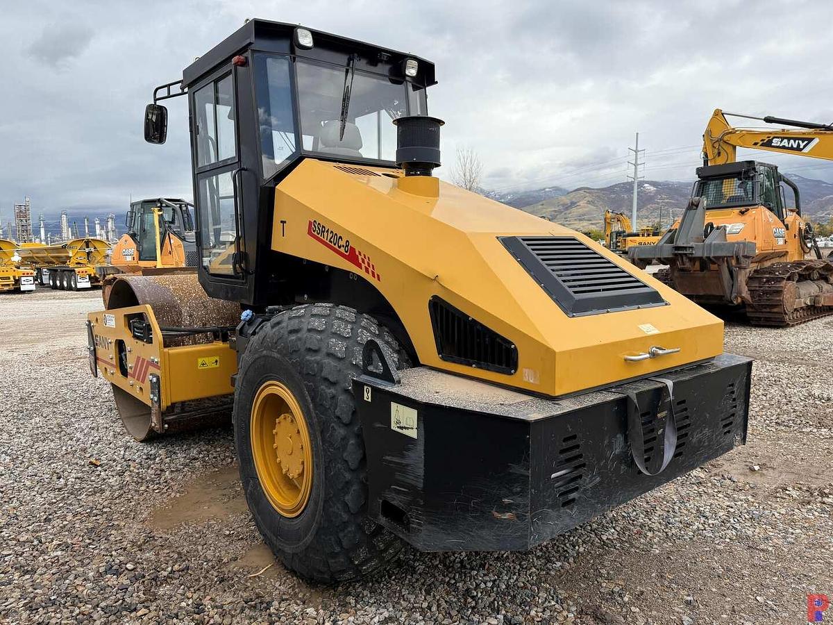 Used 2022 SANY SSR120C-8 VIBRATORY SMOOTH DRUM ROLLER COMPACTOR **5 YEAR 5000 HOUR WARRANTY FROM IN SERVICE DATE**