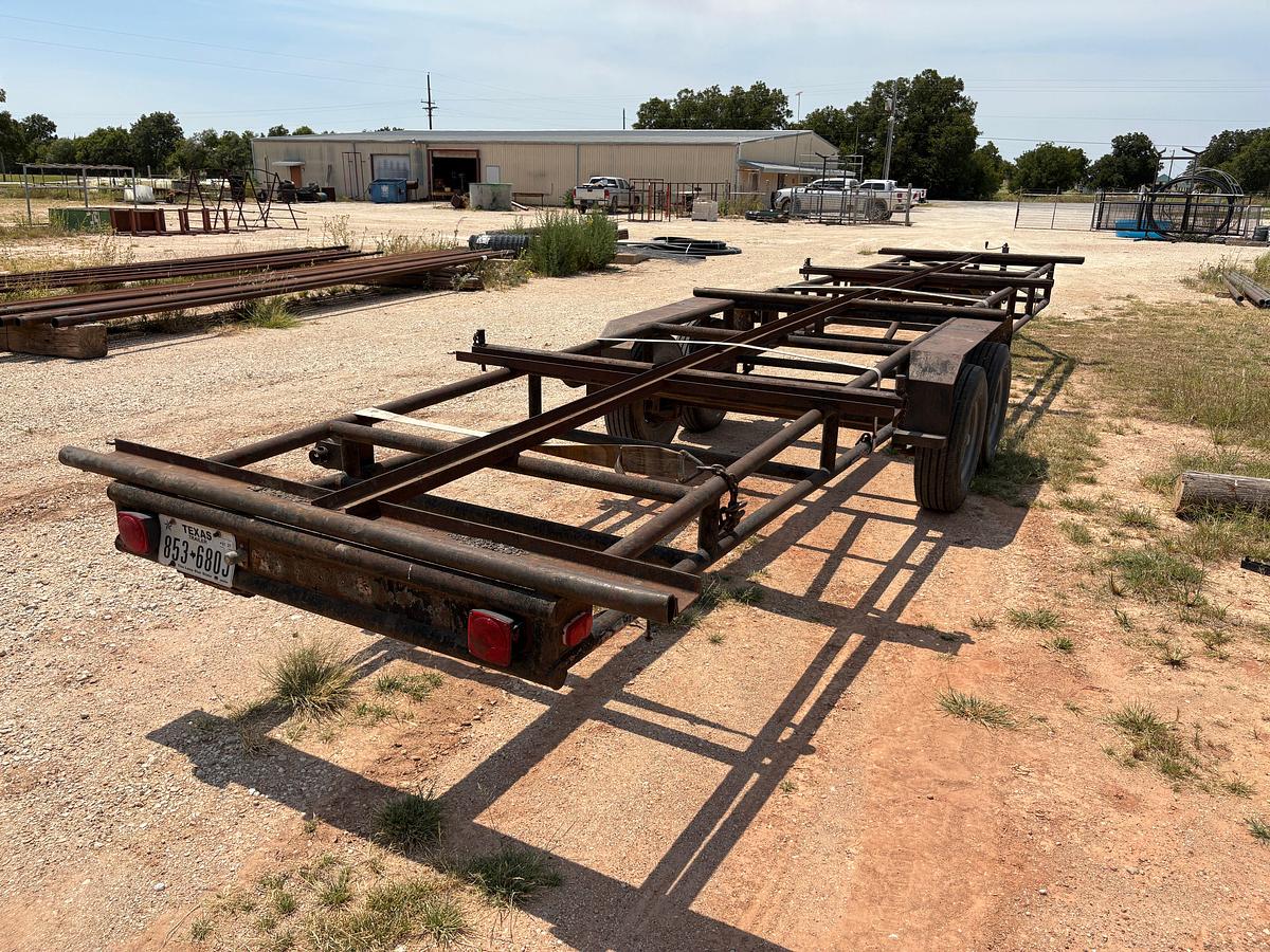 Used SHOPBUILT 30’ x 80” T/A BUMPER PULL PIPE TRAILER