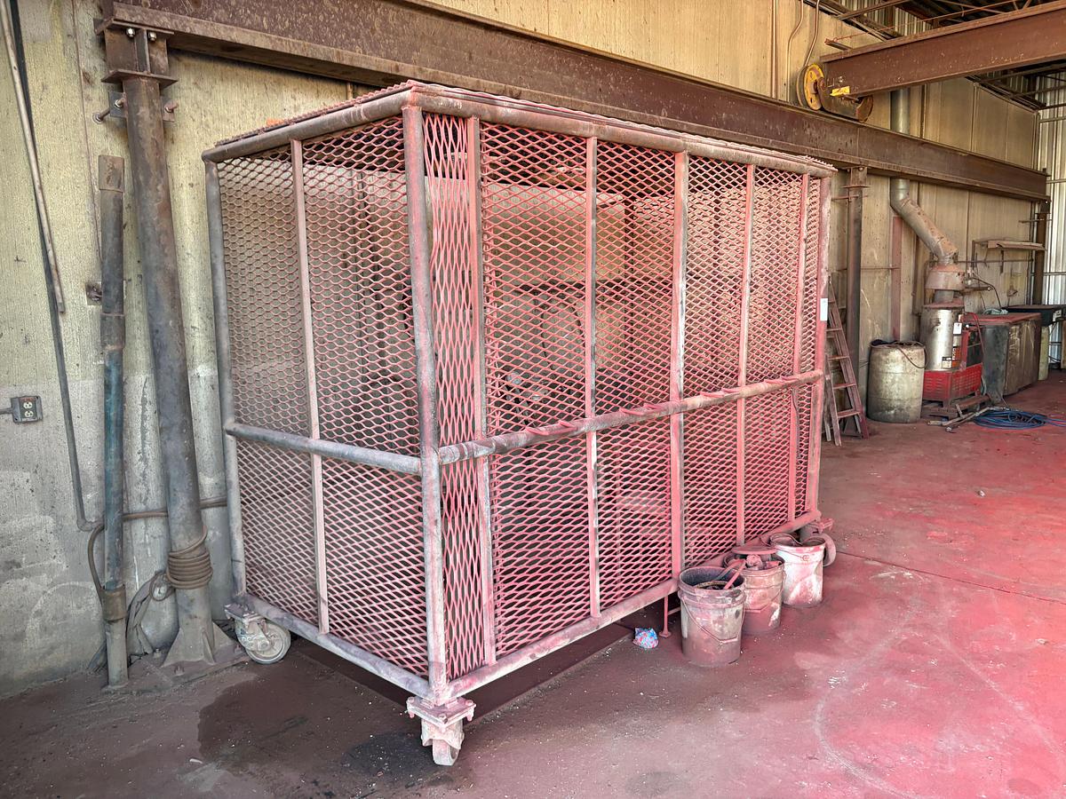 Used 10’ x 5’ x 7.5’ rolling pressure test cage w/ test stump & chart recorder
