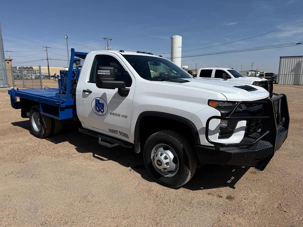 Used 2022 CHEVROLET SILVERADO 3500HD DIESEL 4WD ROUSTABOUT WINCH TRUCK