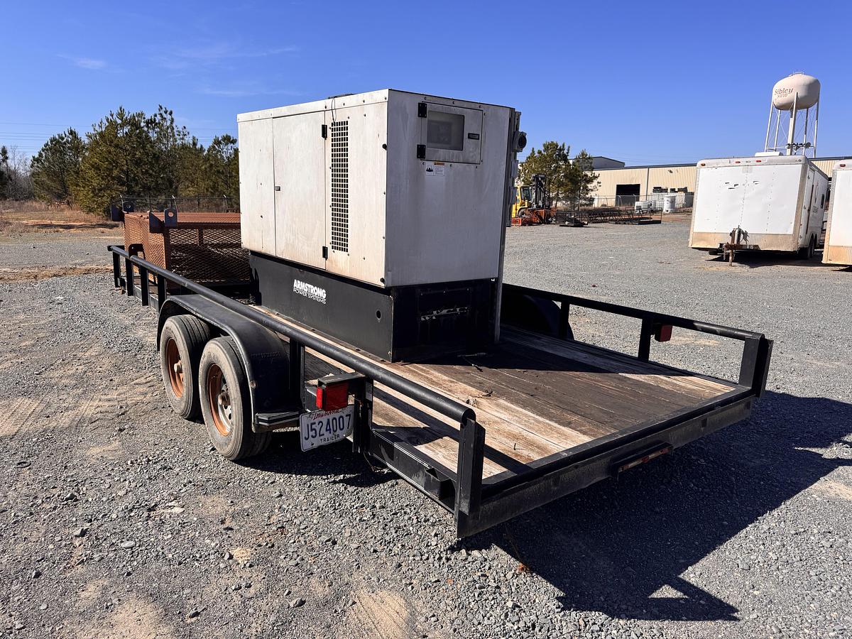 Used 2011 PARKER 18' T/A BP UTILITY TRAILER WITH 50 KW GENERATOR