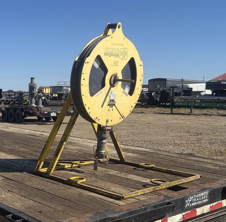 Used WIRELINE TECH. 36" DUAL LINE SHEAVE W/ STAND