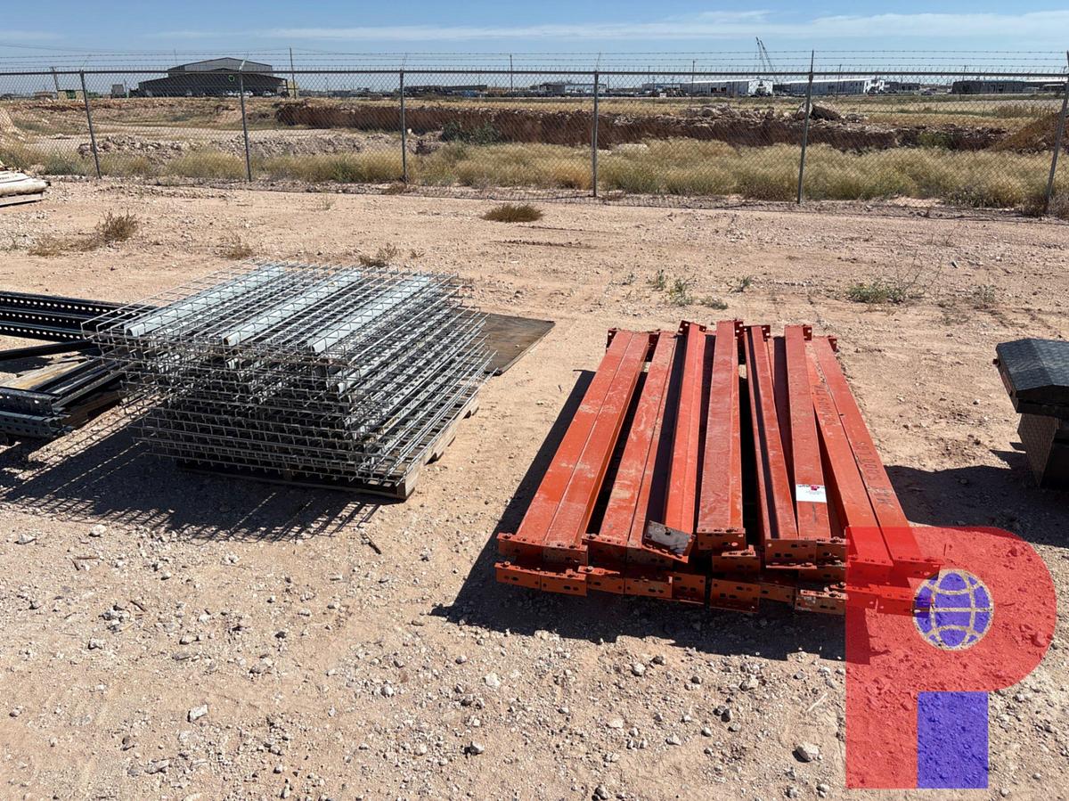 Used 24’ X 4’ X 16’ PALLET RACK SHELVING UNIT