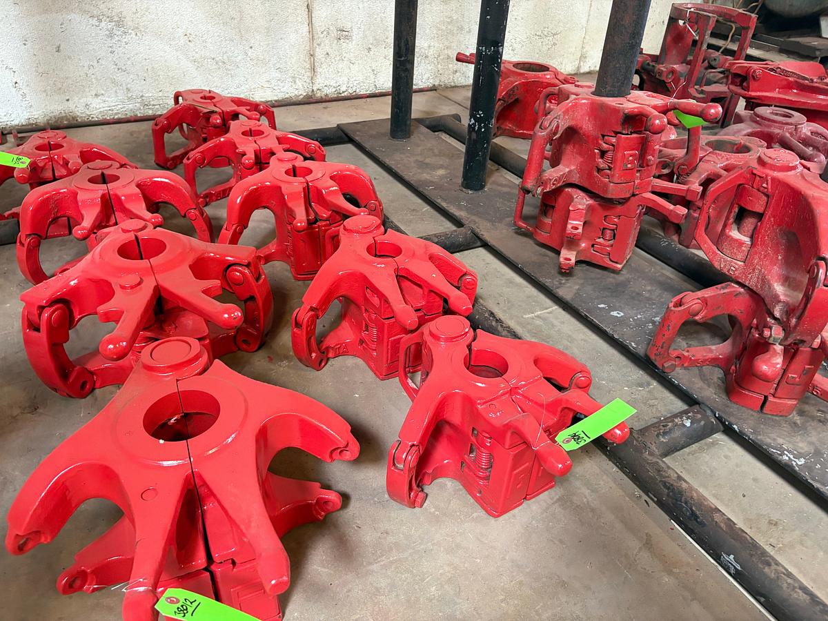 Used (5x$) (4) 2-3/8” 100 ton & (1) 1-7/8” 65 ton elevators