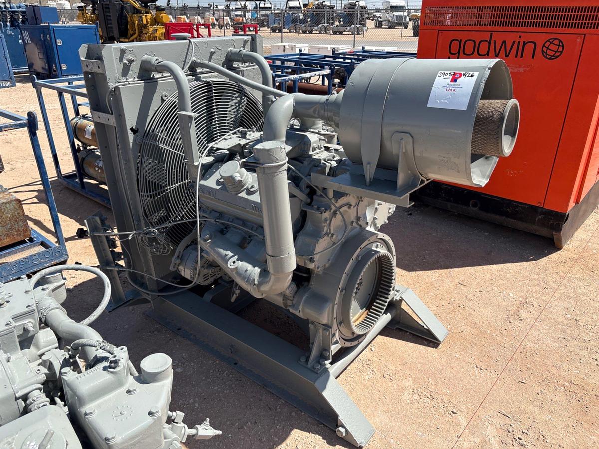 Used Detroit diesel 6V92 engine w/ radiator