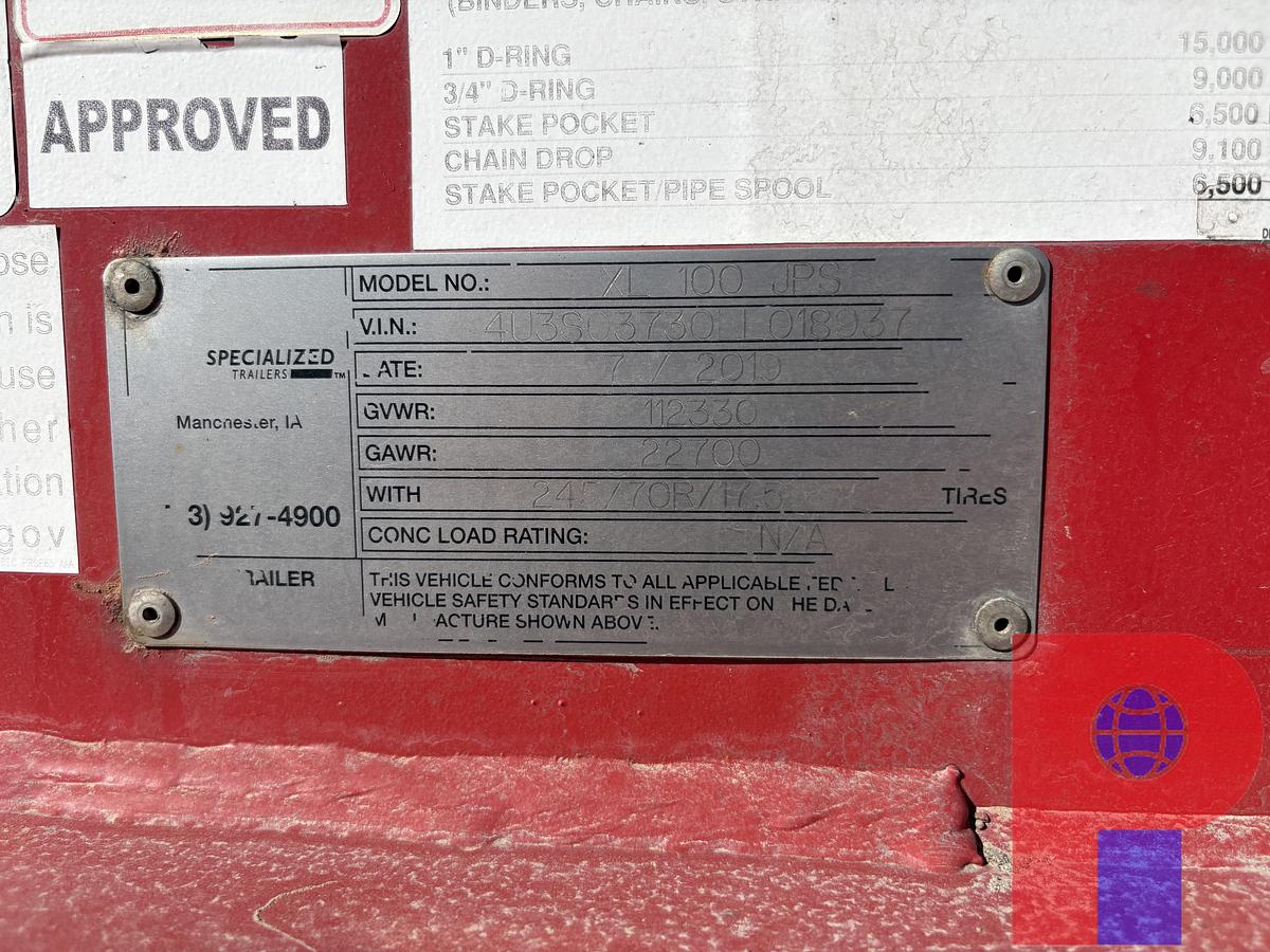 Used 2017 JORDAN XL-170-MG HEAVY HAUL TRAILER PKG