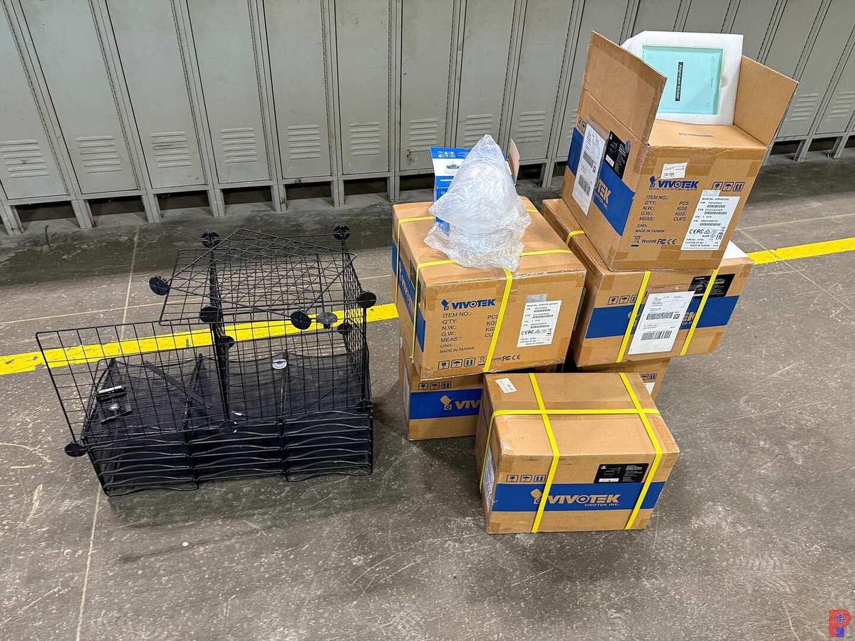 Used (5) VIVOTEK SD8333E, SD9362-EHL SPEED DOME CAMERA’S, & DESKTOP FILE FOLDER ORGANIZER