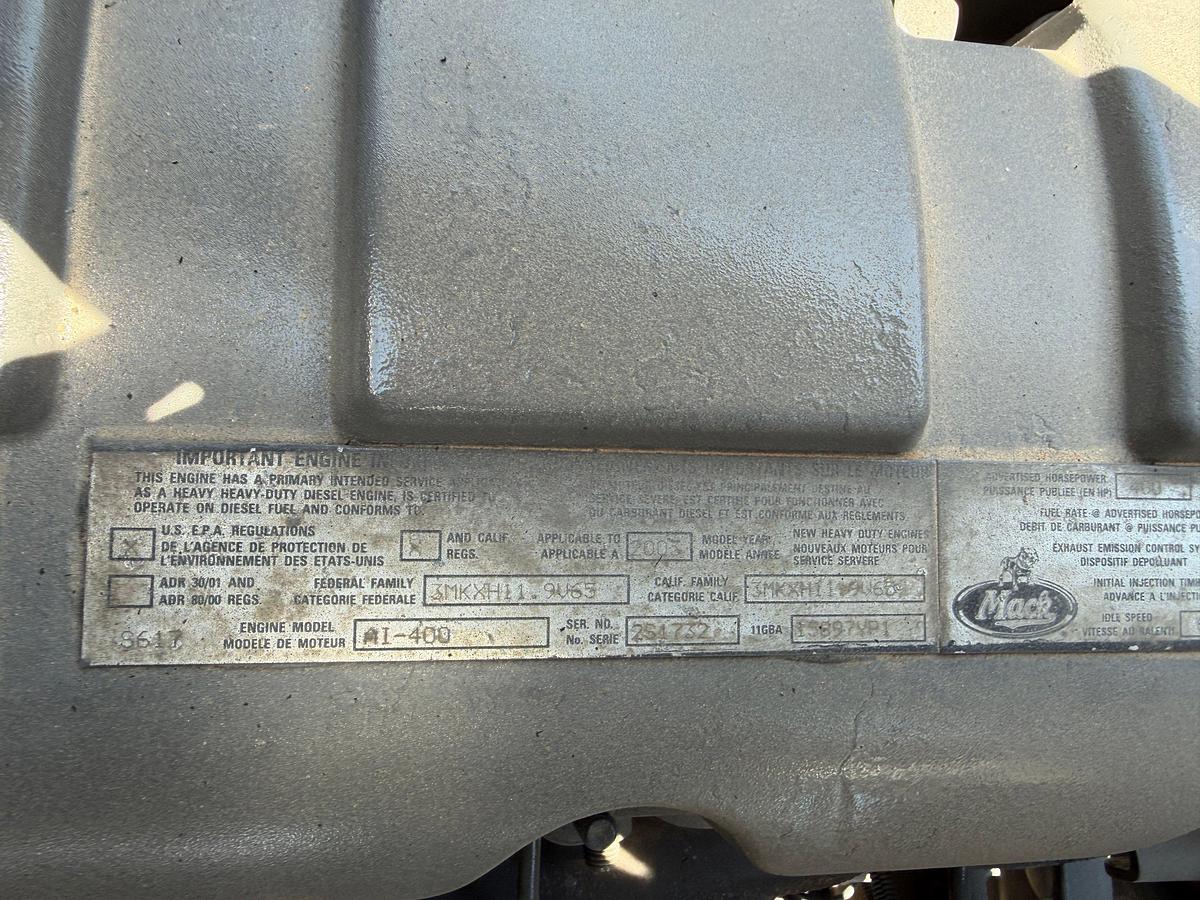 Used 2003 Mack CV713 Kill Truck W/ Trailer