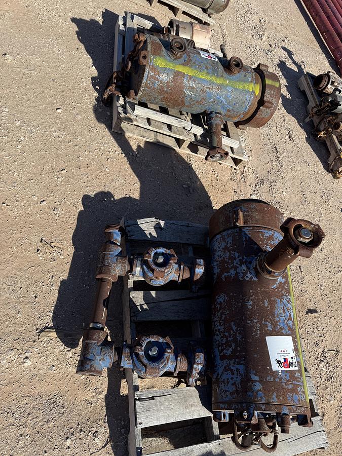 Used (2) MULTI-SIZE SINGLE PLUG CEMENT HEADS & SUBS