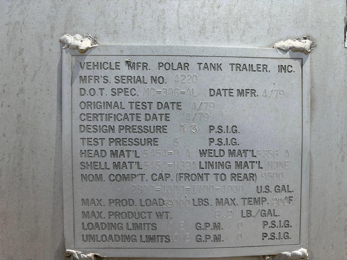 Used 1979 POLAR FUEL TRANSPORT TRAILER