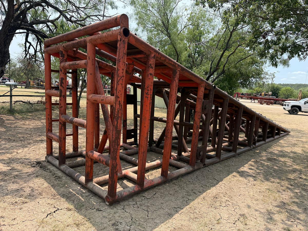Used 35’L x 8.3”W. 8.5’H 3-PIECE HEAVY DUTY RIG RAMP