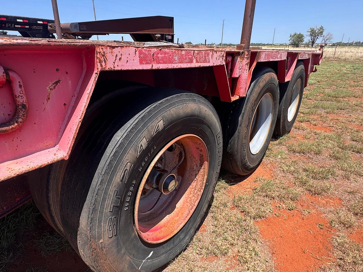 Used 2001 ATOKA 3 AXLE STIFF NECK OILFIELD LOWBOY TRAILER