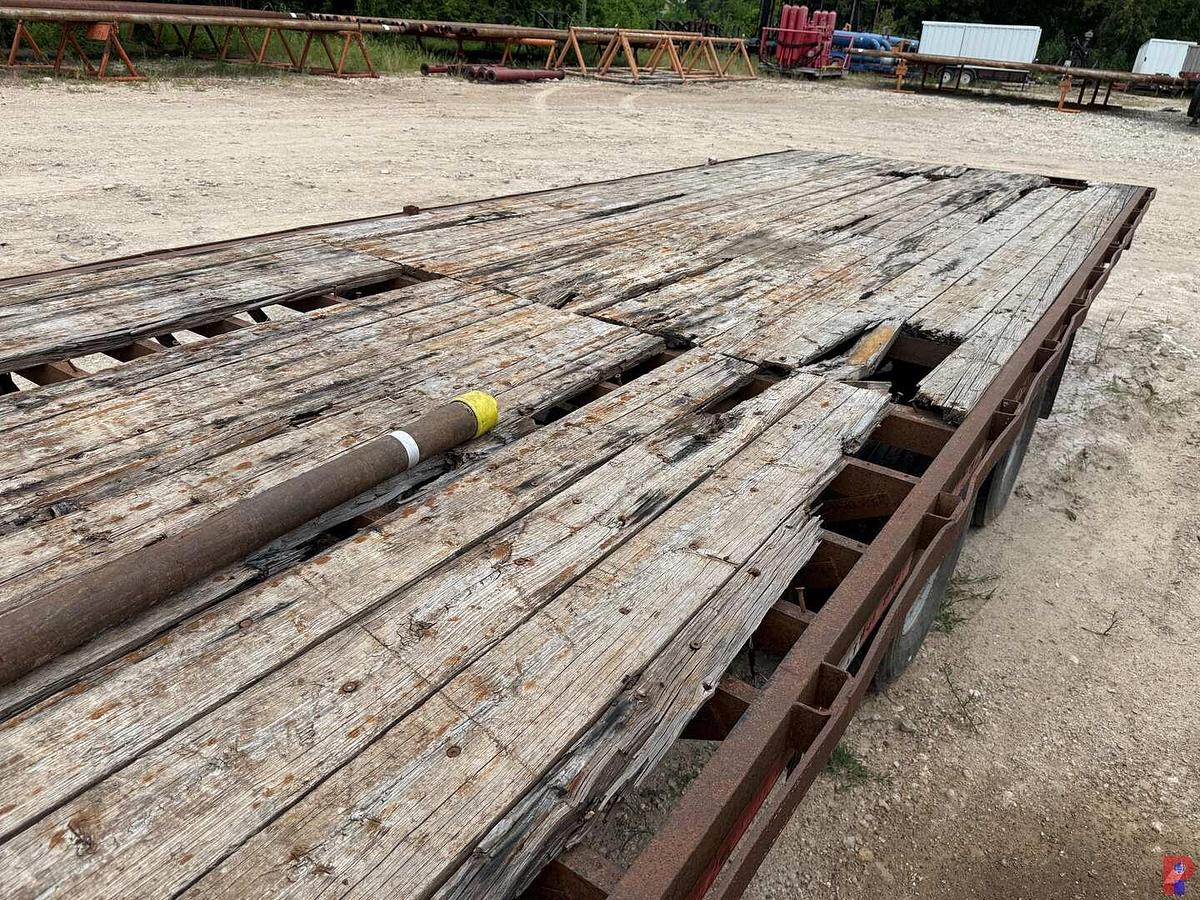 Used 2005 JAMIES WELDING 40’ X 102” T/A DUAL WHL. FLATBED GOOSENECK TRAILER