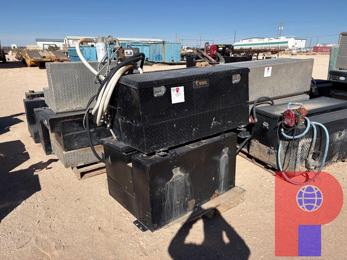 Used (7) ASSORTED TRUCK TOOLBOXES & L-SHAPED FUEL TANKS