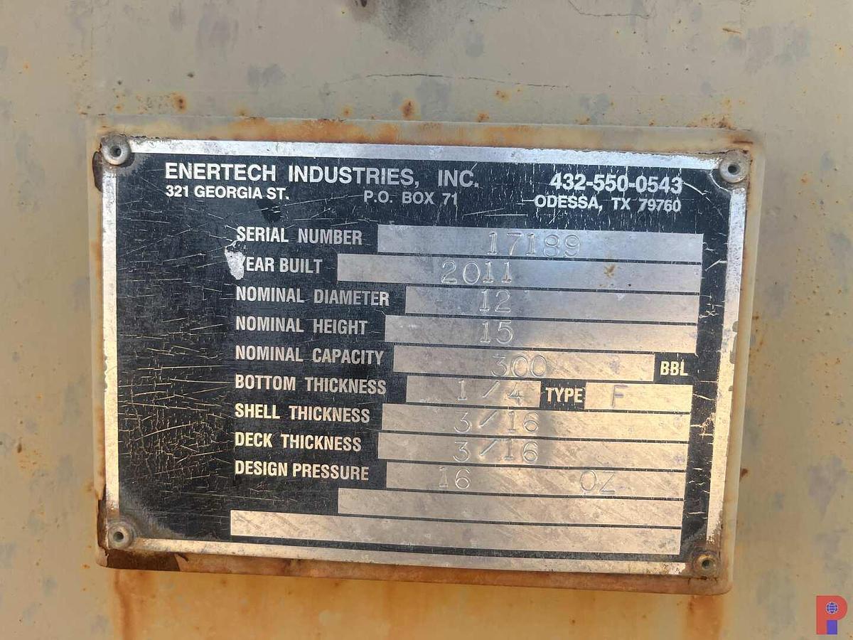 Used Tank Battery with (5) 300 BBL. Vertical Tanks & Catwalks