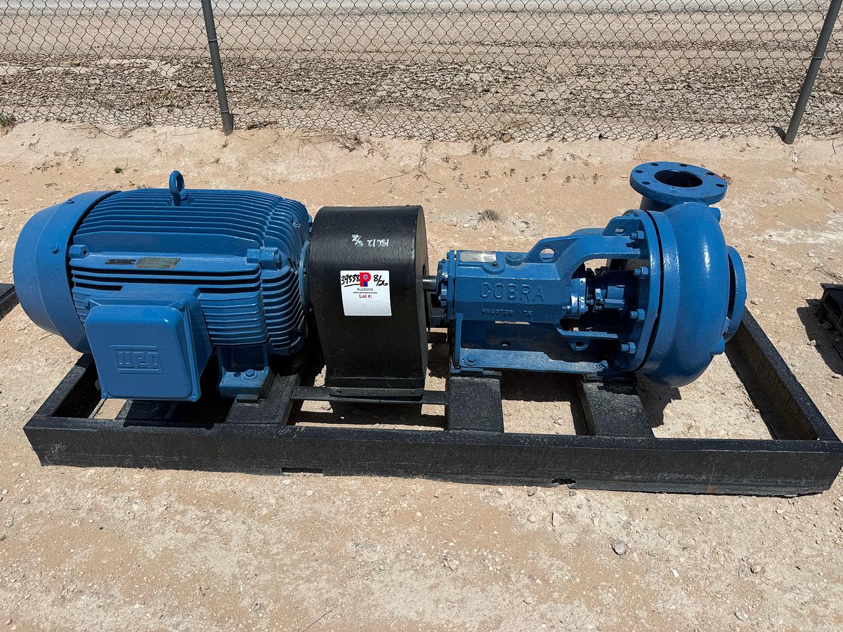 Used COBRA SERIES 250 5x6x14 CENTRIFUGAL PUMP P/B 60-HP ELECTRIC MOTOR