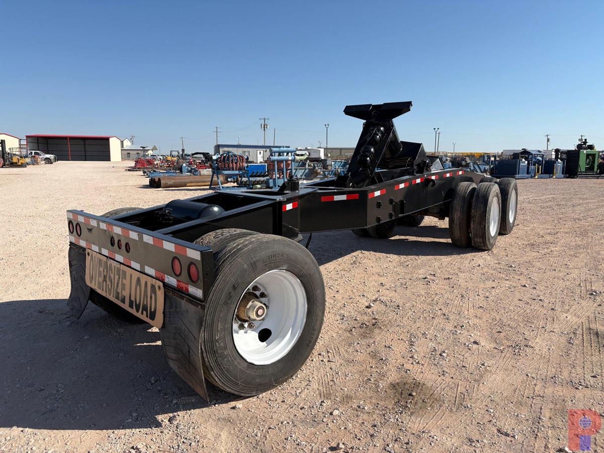 Used 2000 TRANSWORLD CRANE SL70-D 26’L 3-AXLE BOOM DOLLY STINGER TRAILER