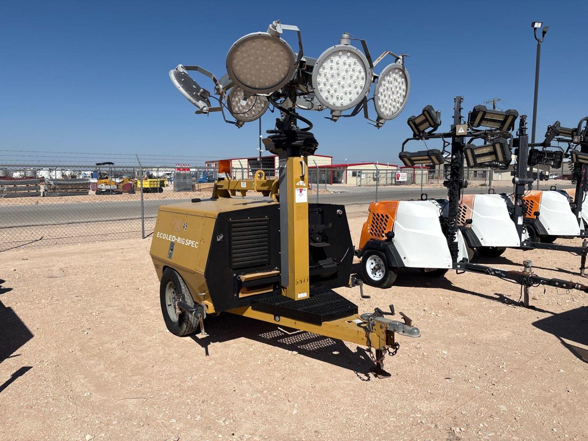 Used Allmand ECOLED S/a bumper pull LED light tower