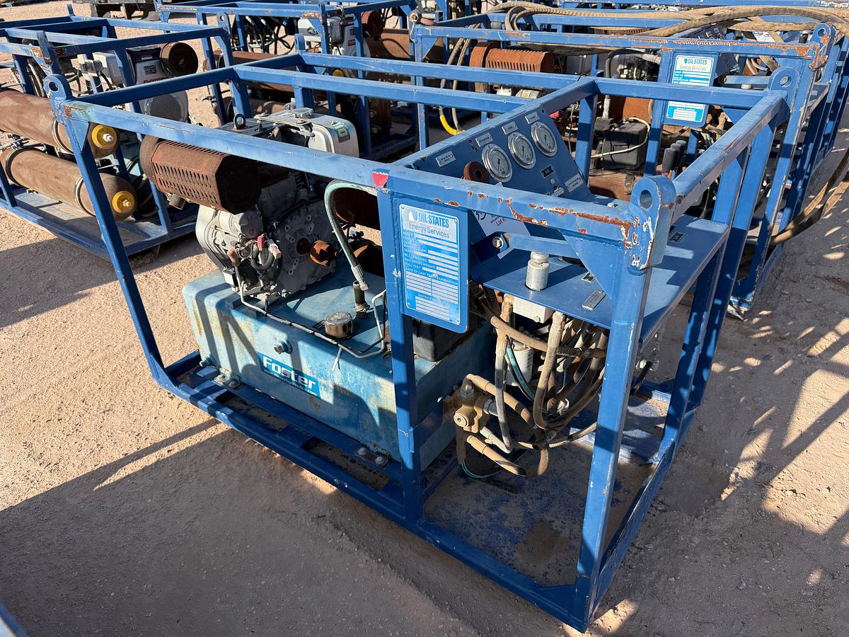 Used 3K WP 2-BOTTLE ACCUMULATOR NITROGEN BACKUP / TEST SKID P/B KUBOTA ACTV DIESEL ENGINE