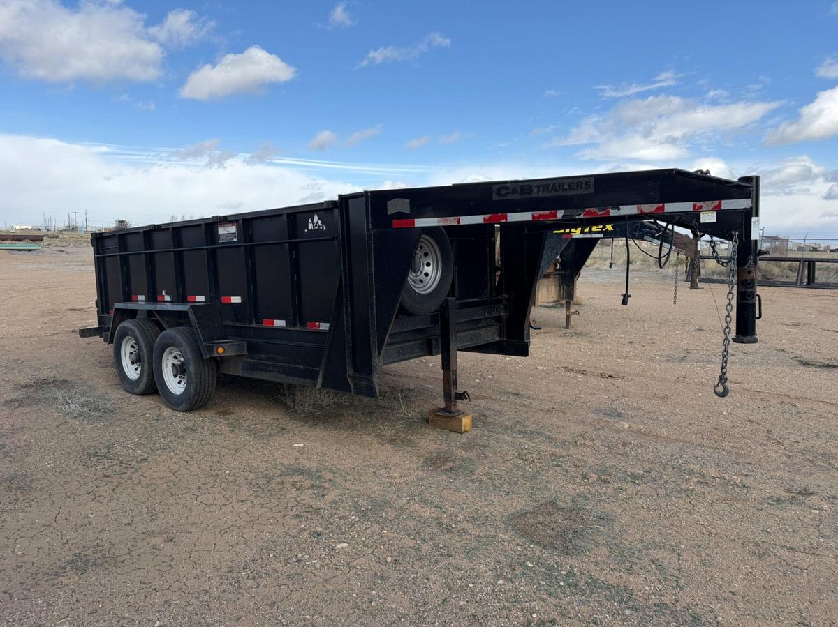 Used 2008 C&B 14’ t/a GN Dump Trailer