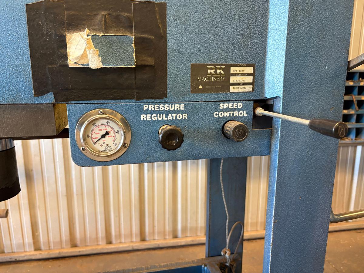 Used RK machinery HFP-100T press master 100 ton hydraulic press