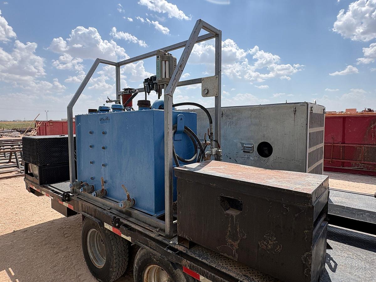 Used STS 24’ x 101” t/a gooseneck grease injection trailer