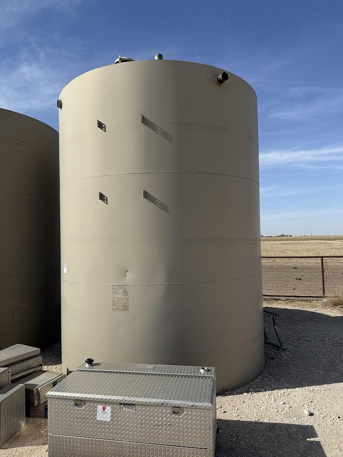 Used 2007 CRALL PRODUCTS 12’ DIA X 15’ H 300 BBL CRUDE OIL STORAGE TANK
