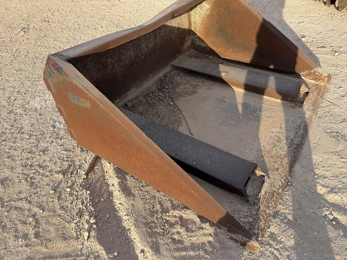 Used 61”W X 51”D YARD BUCKET W/ FORK POCKETS