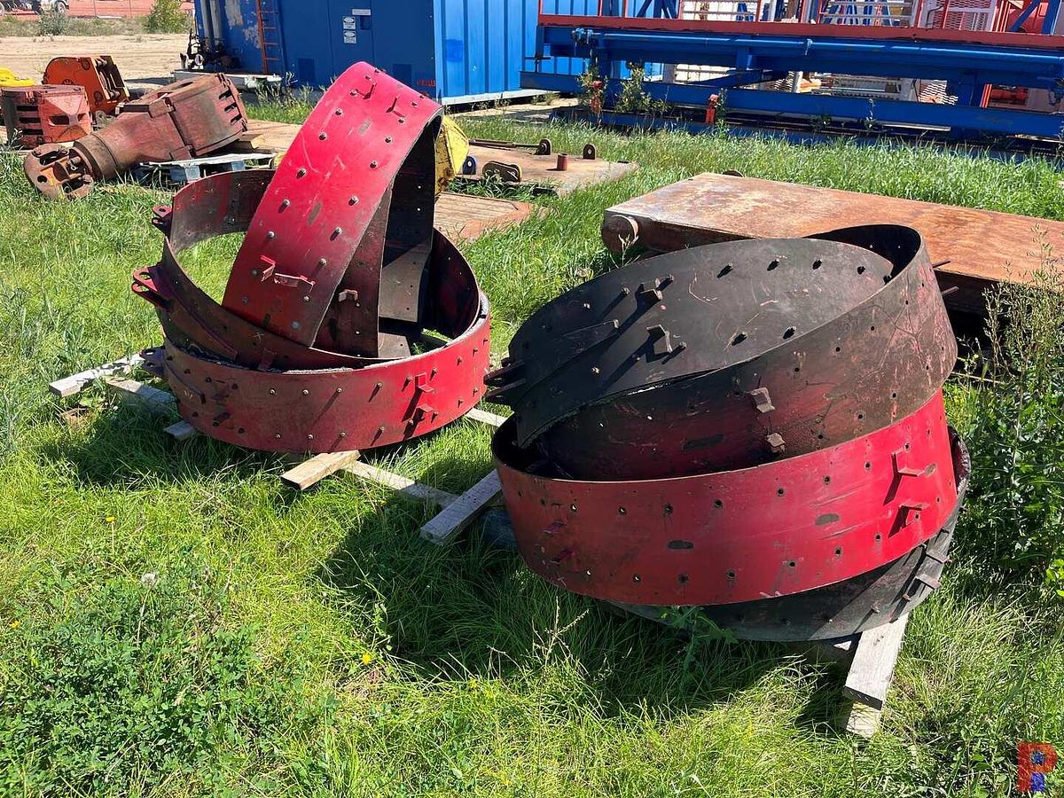 Used (10) 42”X12” BRAKE BANDS F/ WELL SERVICE RIG DRAWWORKS