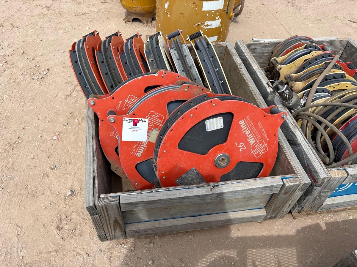 Used Crate of (9) 26” wireline sheaves