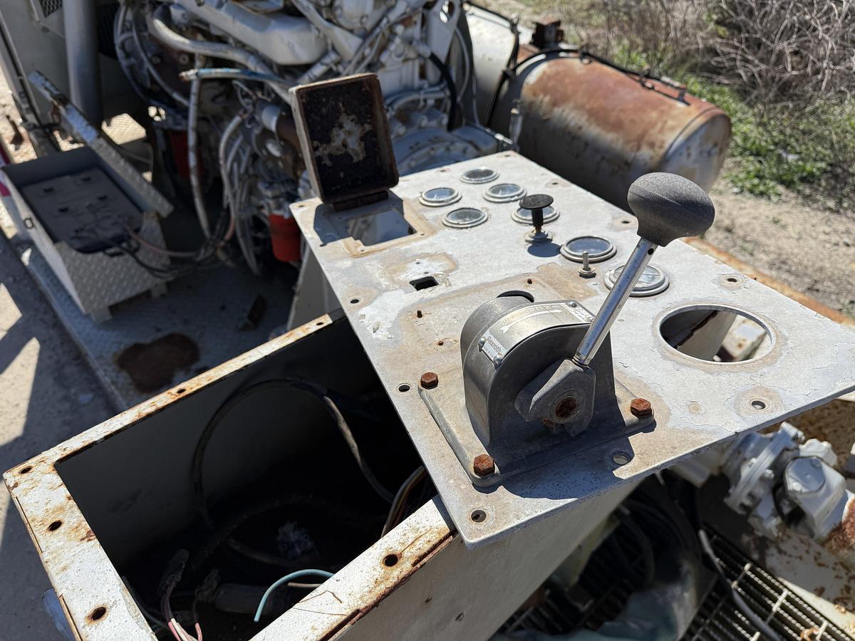 Used EWS W-440 TRIPLEX WELL SERVICE PUMP SKIDDED P/B DETROIT SERIES 60 (INCOMPLETE)