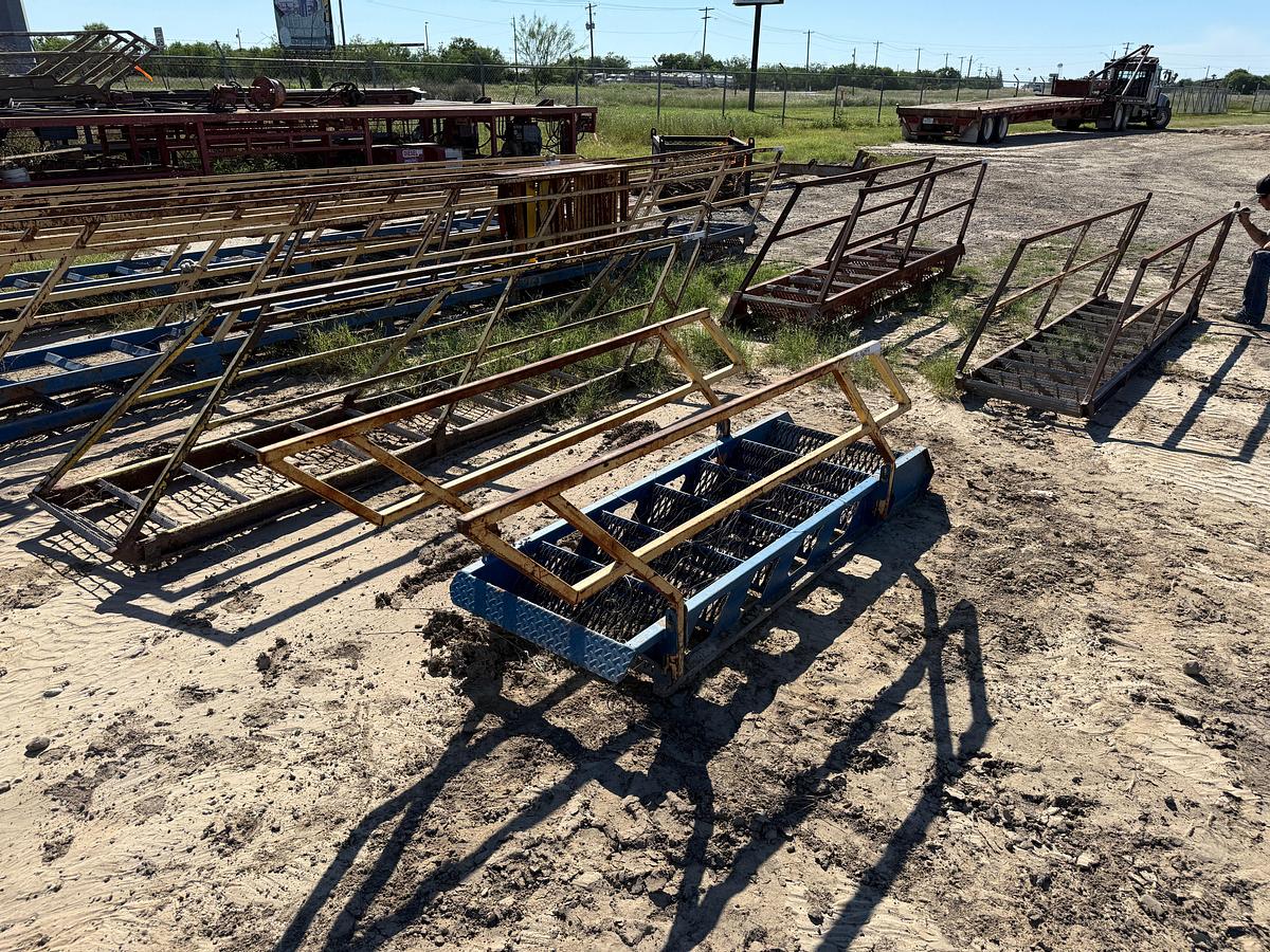 Used (4) 7’-10’ STEEL RIG LADDERS