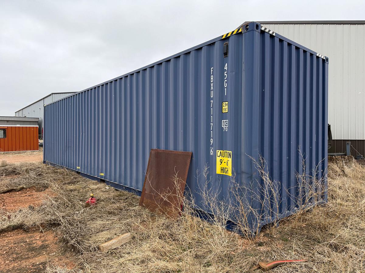 Used 40' HIGH CUBE SEA CONTAINER FULL OF WELL SERVICE RELATED PARTS & SUPPLIES