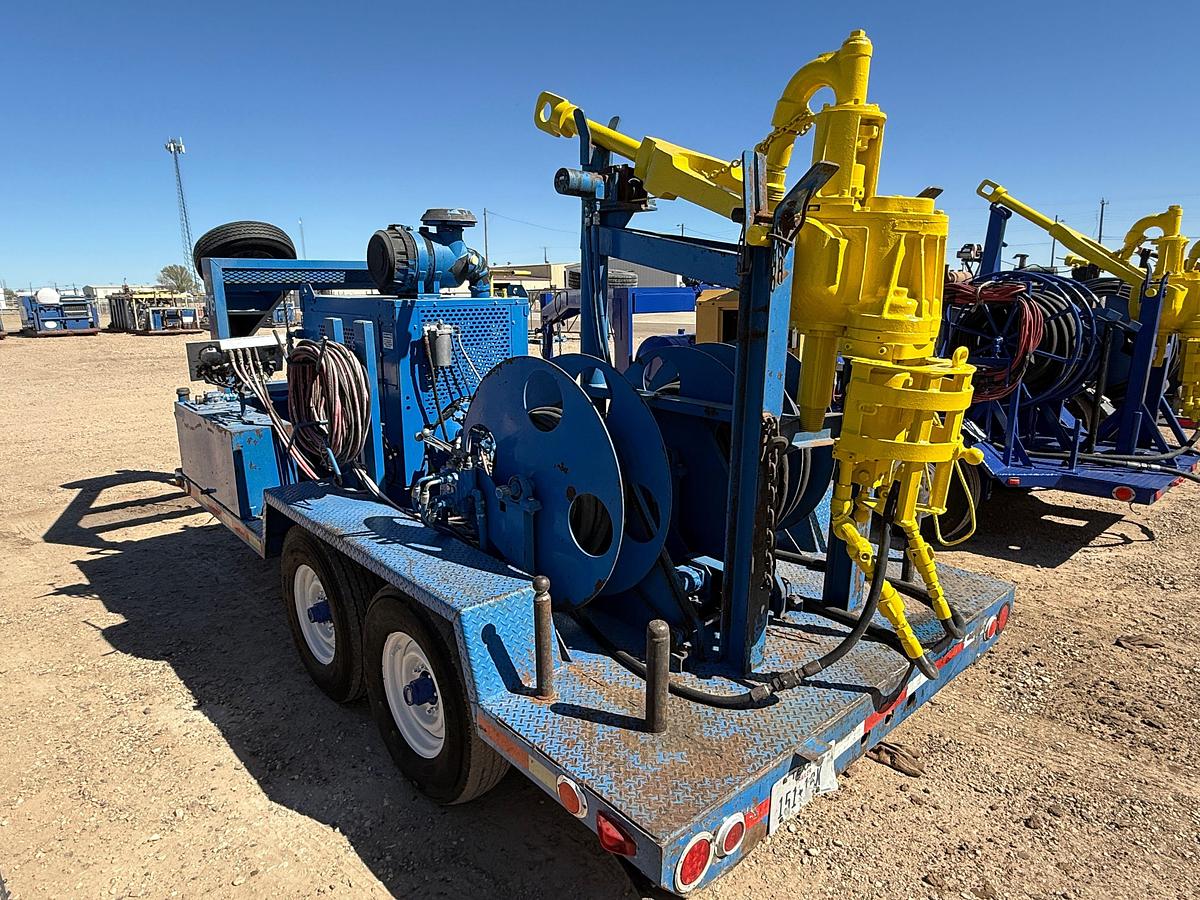 Used 2011 BOWEN S2.5 85-TON POWER SWIVEL MTD ON 2011 PRECISION PUMP T/A GOOSENECK TRAILER